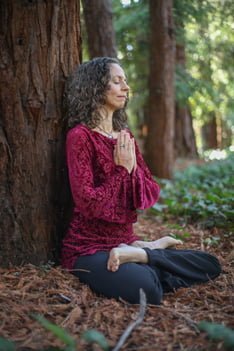 Connie Meditating