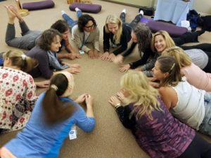 Women's retreat floor exercise