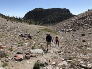 Beginning the descent into the valley