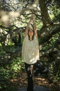 finding inner balance in tree pose